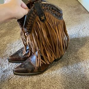 Fringe Cowboy Boots